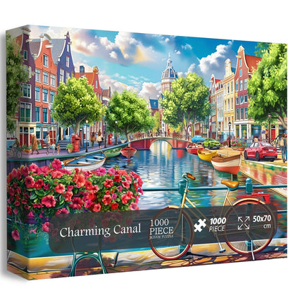 Charming Canal Jigsaw Puzzle 1000 Pieces