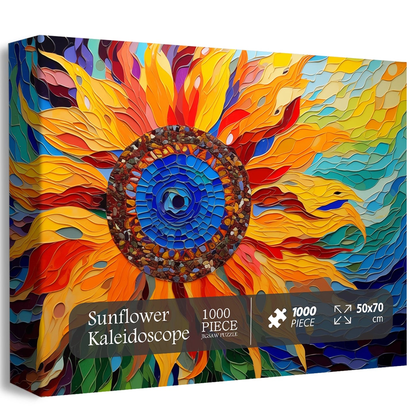 Sunflower Kaleidoscope Jigsaw Puzzle 1000 Pieces