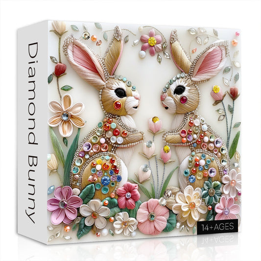 Diamond Bunny Jigsaw Puzzle 1000 Pieces