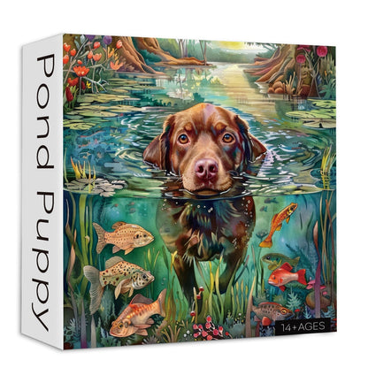 Pond Puppy Jigsaw Puzzle 1000 Pieces