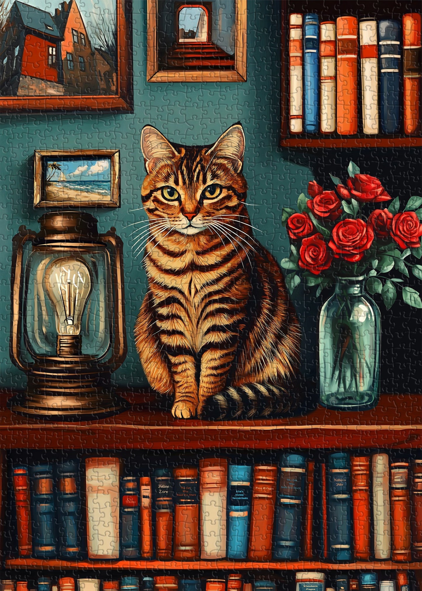 Books & Cats Jigsaw Puzzle 1000 Pieces