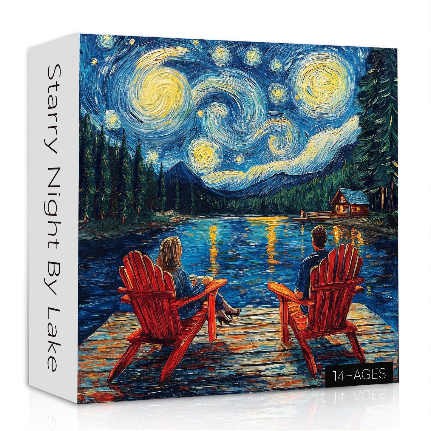 Starry Night By Lake Jigsaw Puzzle 1000 Pieces