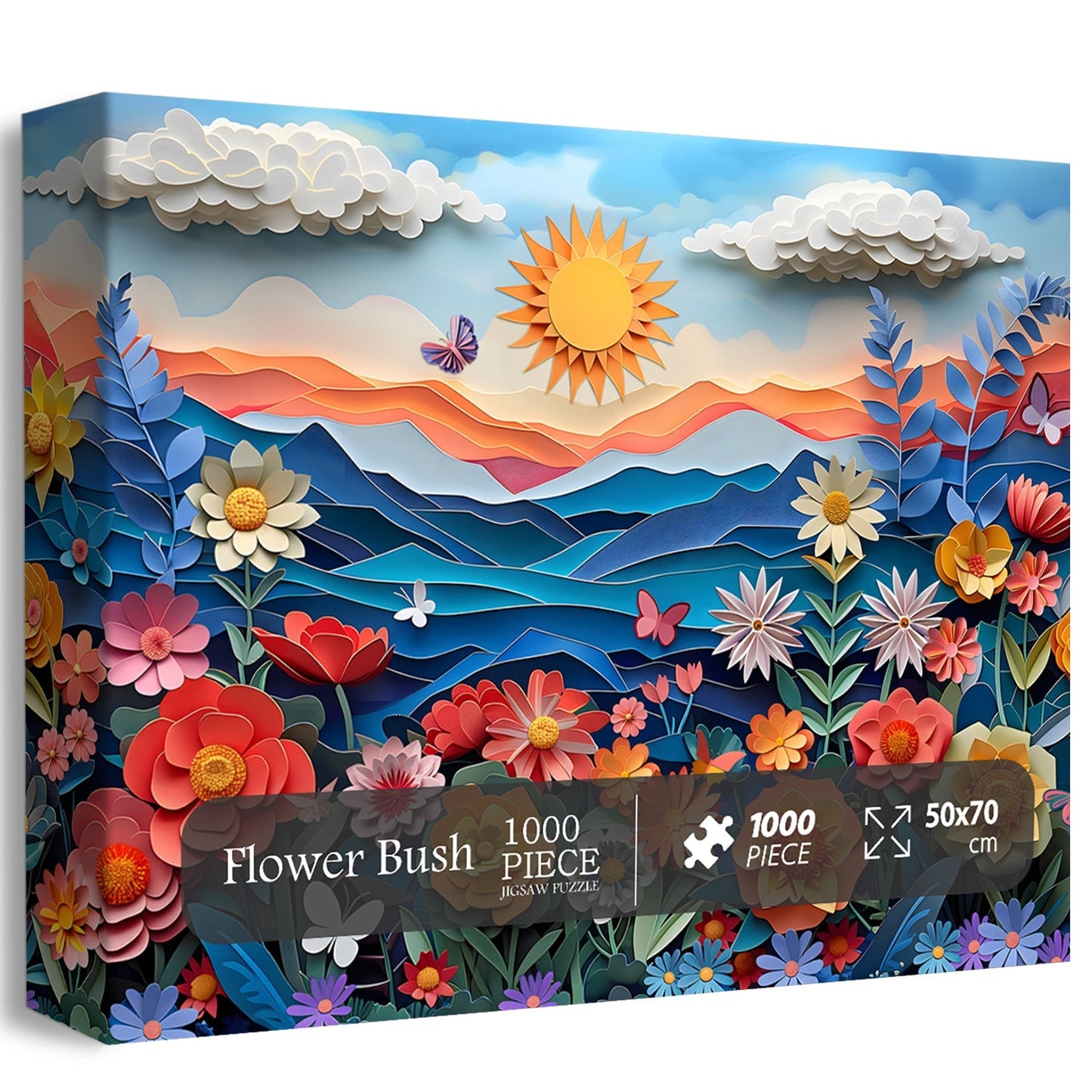 Art Flower Bush Jigsaw Puzzle 1000 Pieces