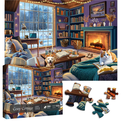 Cozy Cottage Jigsaw Puzzle 1000 Pieces