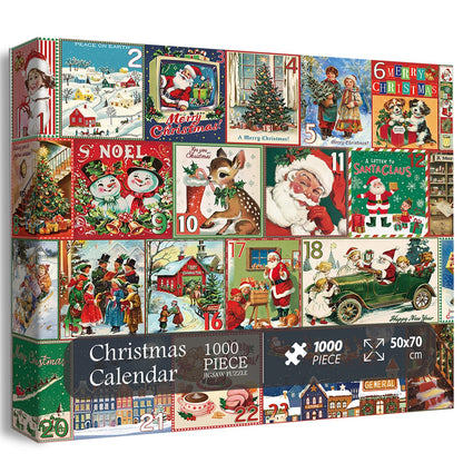 Christmas Calendar Jigsaw Puzzle 1000 Pieces