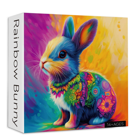 Rainbow Bunny Jigsaw Puzzle 1000 Pieces