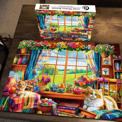 Cozy Flower Retreat Jigsaw Puzzle 1000 Pieces