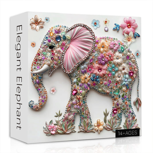 Elegant Elephant Jigsaw Puzzle 1000 Pieces