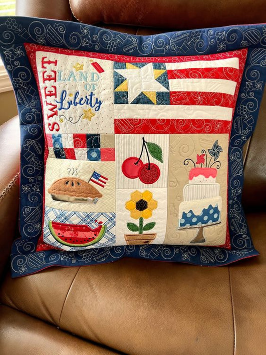 Patriotic CLA080424223 Quilted Pillow Case