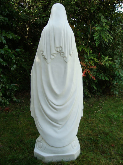 Virgin Mary 118cm Marble Resin Garden Statue