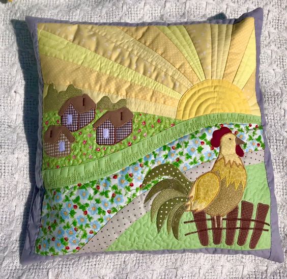 Chicken CLA080424189 Quilted Pillow Case