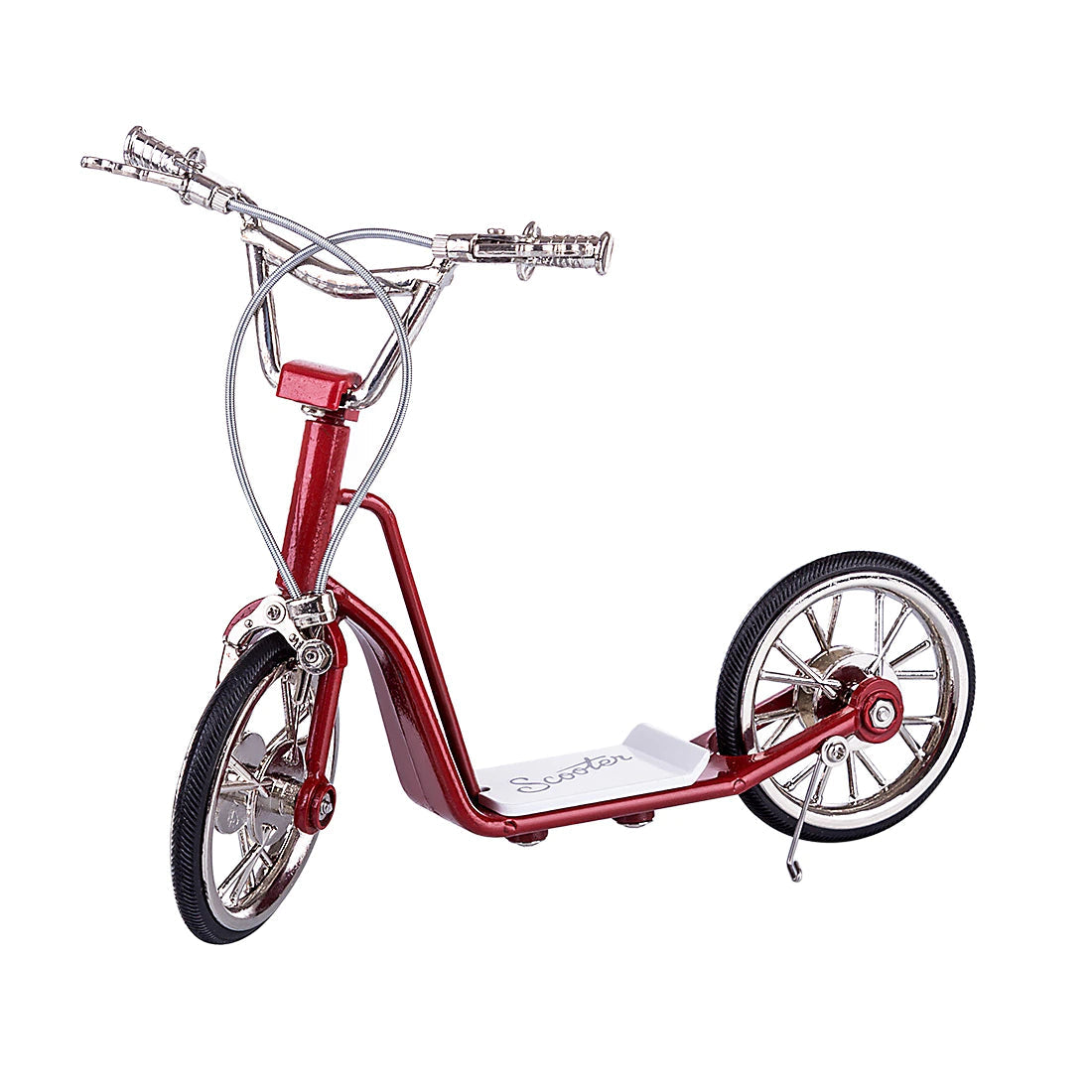 DIY Metal Handmade Scooter Model Crafts Decoration - Red FS-0065 Model Building Kits 2020 New Arrival