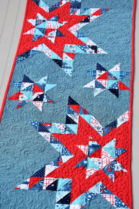 Patriotic Star CLA130324138 Quilted Table Runner