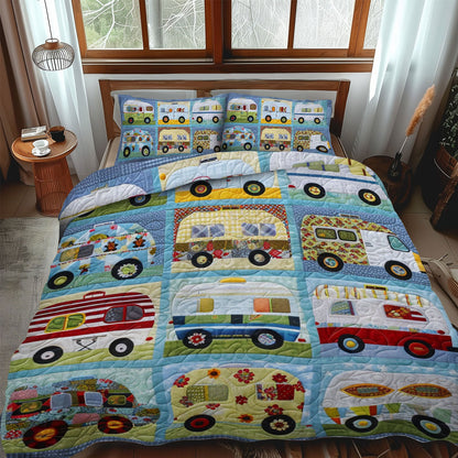 Camper Getaway 3-Piece Quilted Bedding Set NCU0LL021