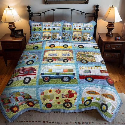 Camper Getaway 3-Piece Quilted Bedding Set NCU0LL021