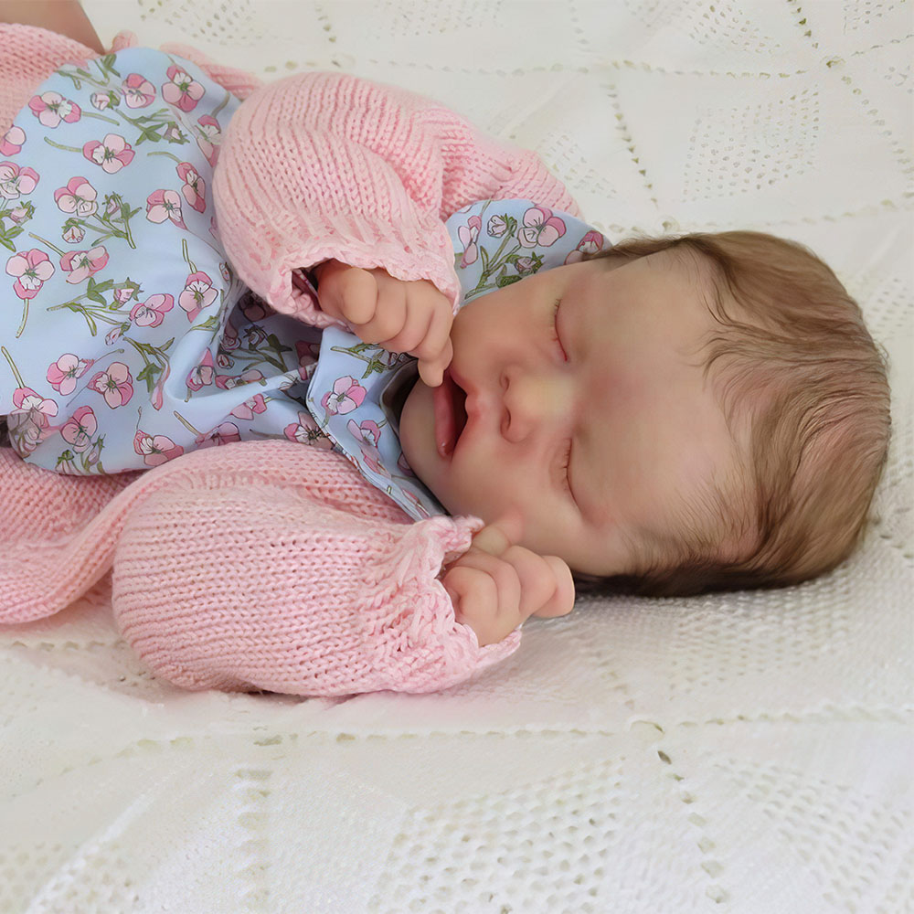 12"&17" Flexible Solid Platinum Liquid Soft Touch Full Silicone Reborn Doll Baby Girl Named Samuel By Dollreborns