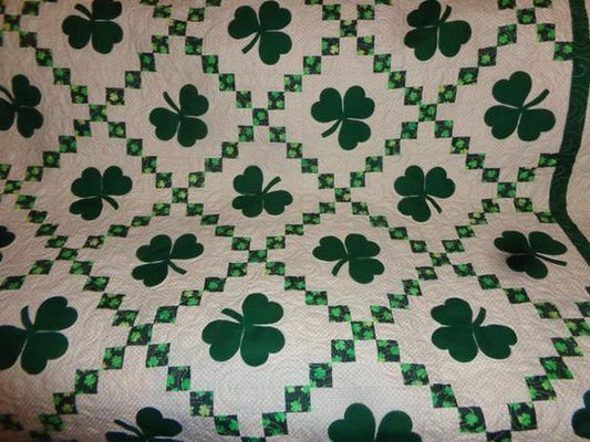 Shamrock St Patrick's Day CLA28122361 Quilt Blanket