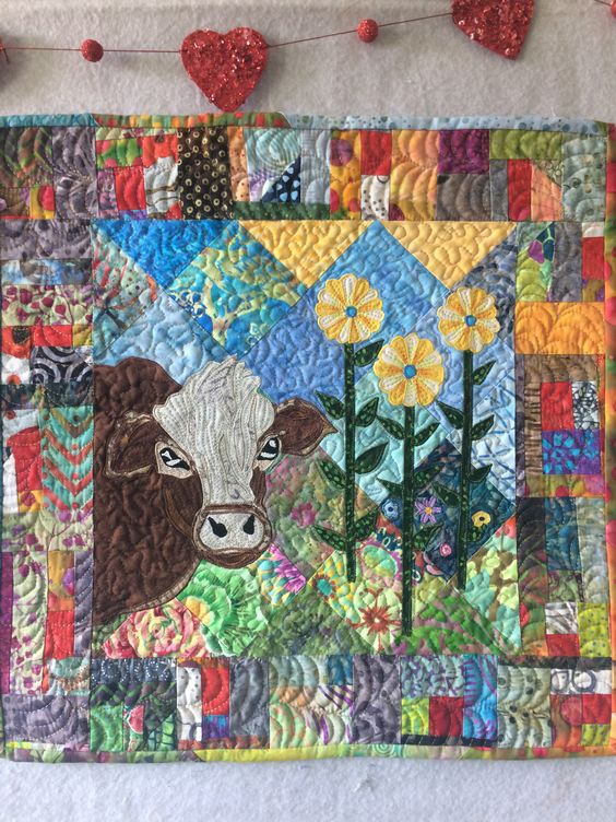 Cow CLA130324054 Quilted Placemats