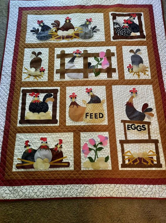 Chicken Farm CLA271223207 Quilt Blanket