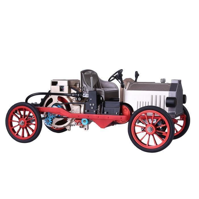 Assembly Metal Mechanical Electric Vintage Classic Car Model Toy