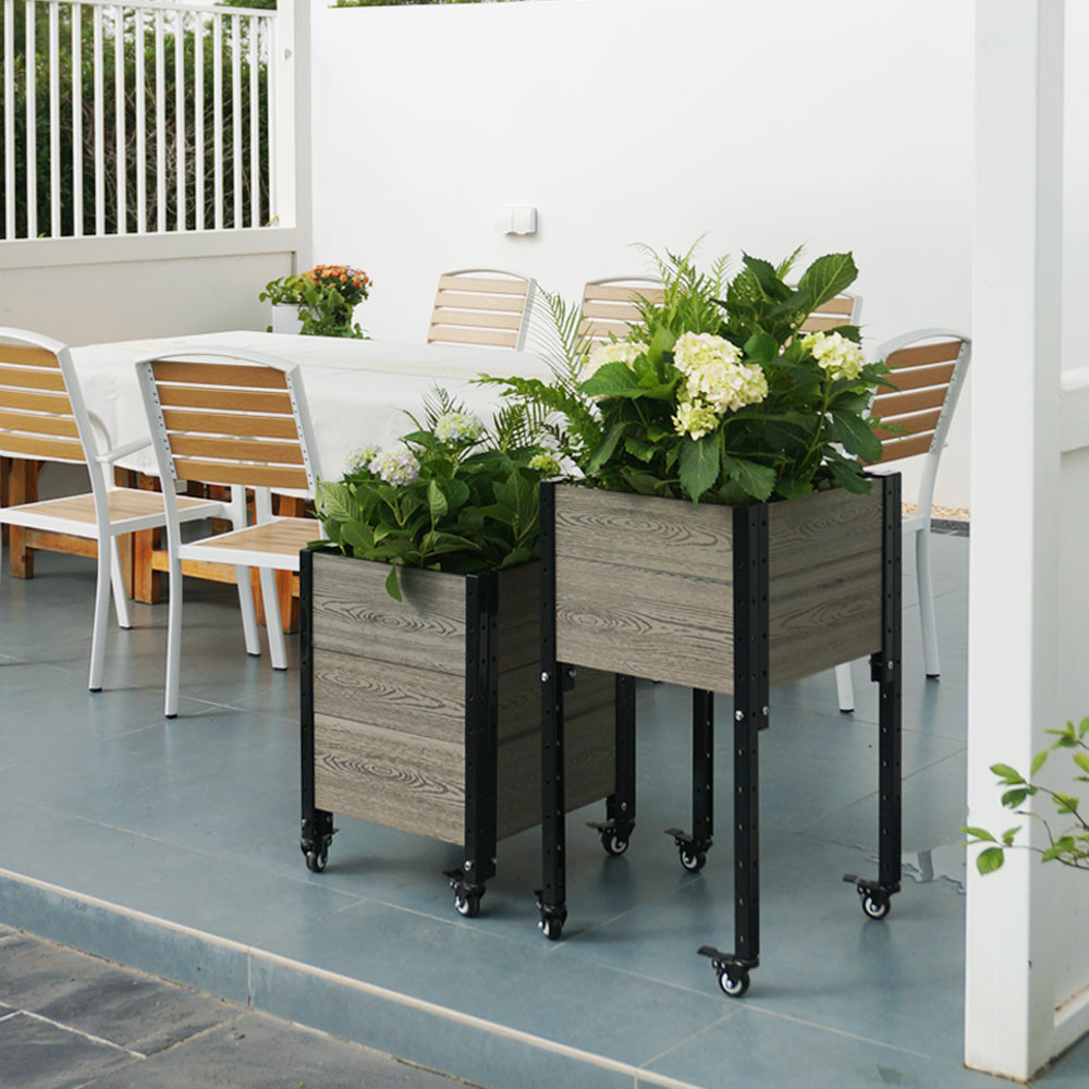 2 Mobile Corner Planter Bundle