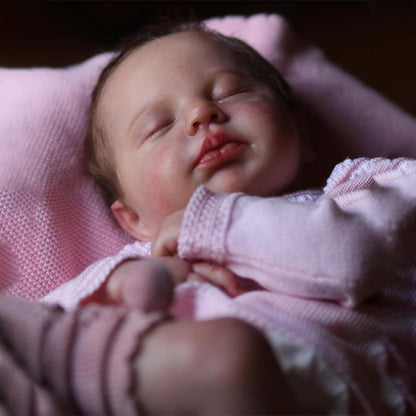 12"&16" Sweet Sleeping Baby Doll Girl Isabella with Chubby Face and Flexible Limbs