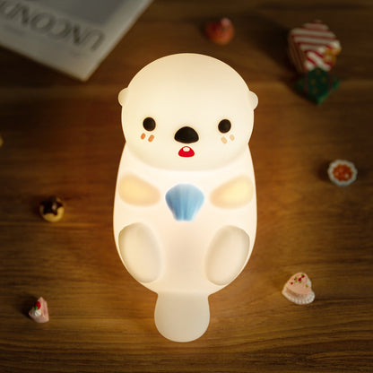 Squishy Silicone LED Night Light - Tap Lamp, Best Gift for Kids and Girls