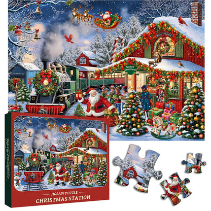 Christmas Station Jigsaw Puzzle 1000 Pieces