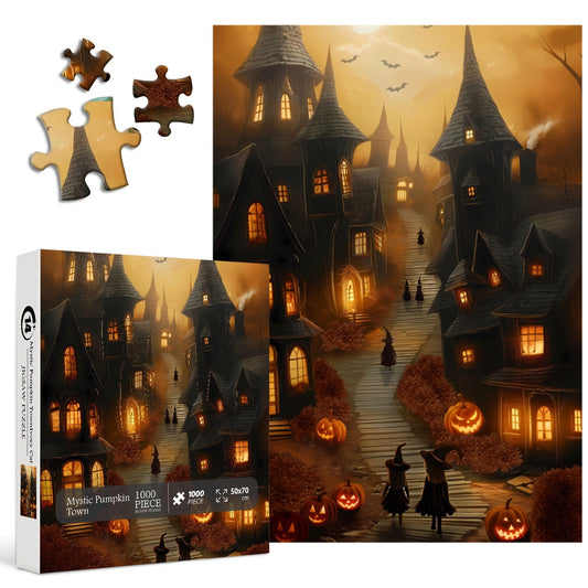 Mystic Pumpkin Town Jigsaw Puzzle 1000 Pieces