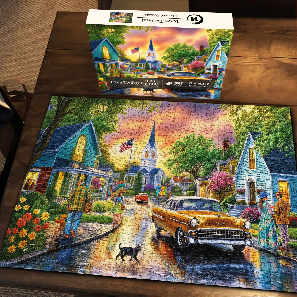 Town Twilight Jigsaw Puzzle 1000 Pieces