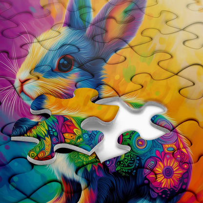 Rainbow Bunny Jigsaw Puzzle 1000 Pieces