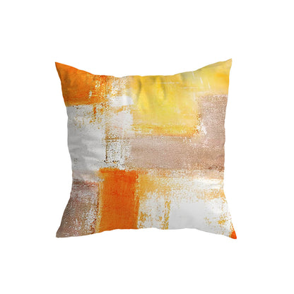 Brush Orange Cushion Covers