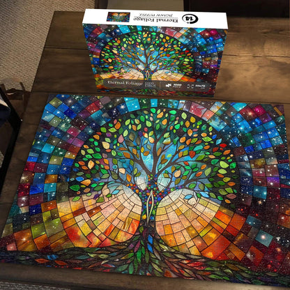 Stained Glass Eernal Foliage Jigsaw Puzzle 1000 Pieces