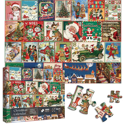 Christmas Calendar Jigsaw Puzzle 1000 Pieces