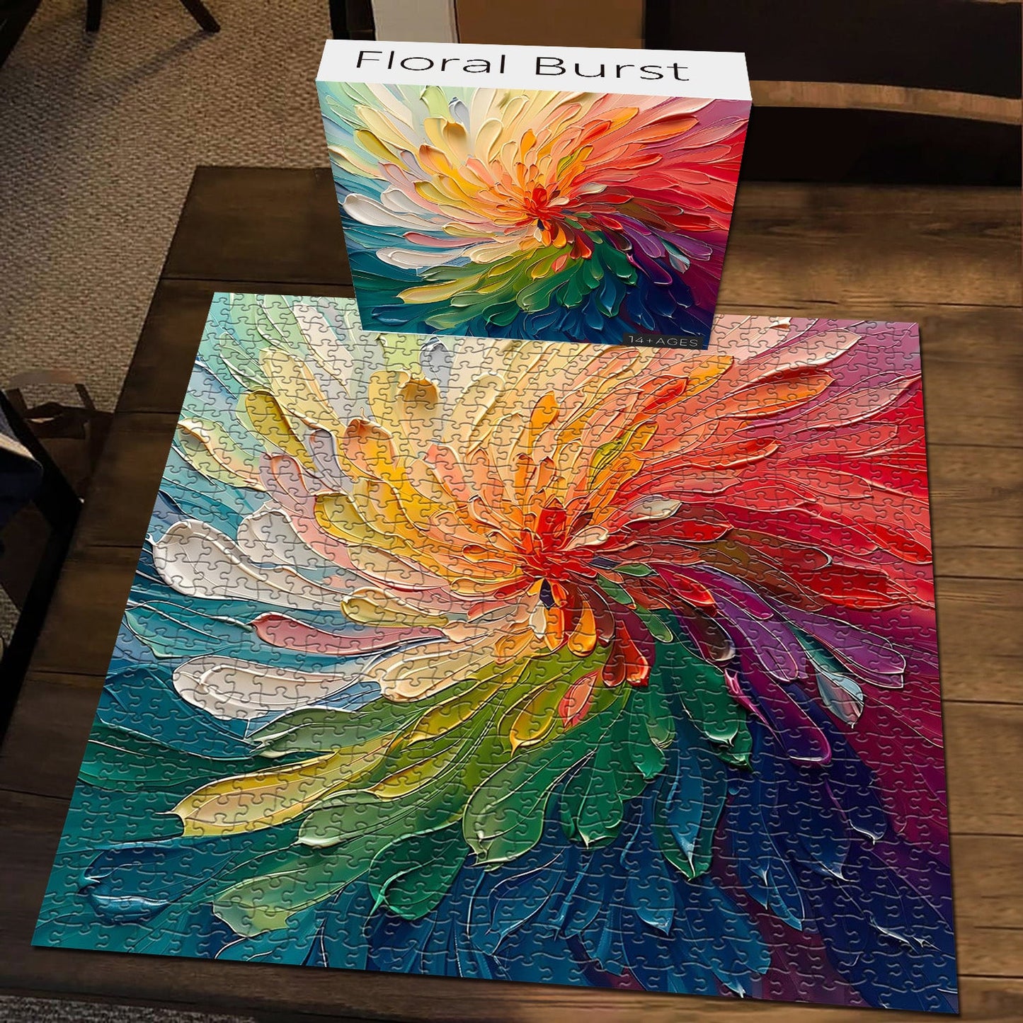 Floral Burst Jigsaw Puzzle 1000 Pieces