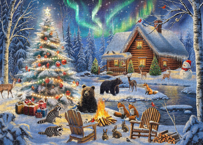 Christmas Animal Party Jigsaw Puzzle 1000 Pieces