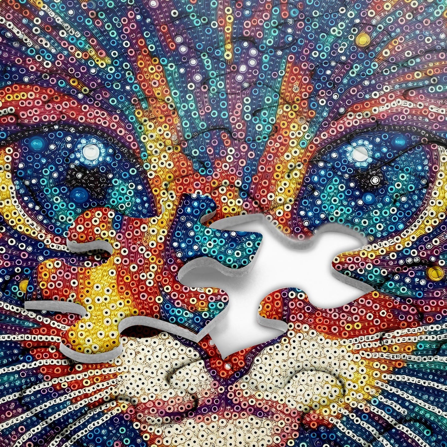 Mystic Cat Face Jigsaw Puzzle 1000 Pieces