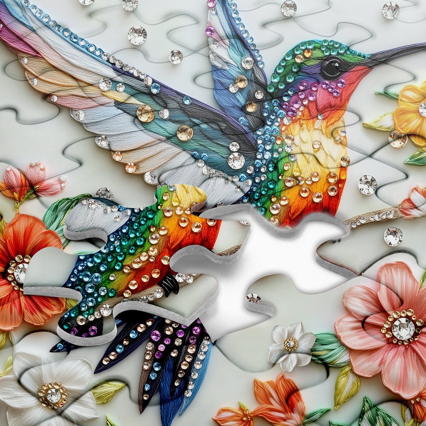 Radiant Hummingbird Jigsaw Puzzle 1000 Pieces