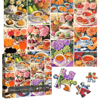 Afternoon Tea Time Jigsaw Puzzle 1000 Pieces