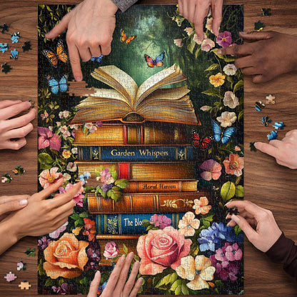 Books & Flowers Jigsaw Puzzle 1000 Pieces