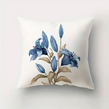 Blue Flowers Cushion Covers