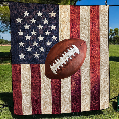 All-Star Gridiron Personalized Quilted Blanket