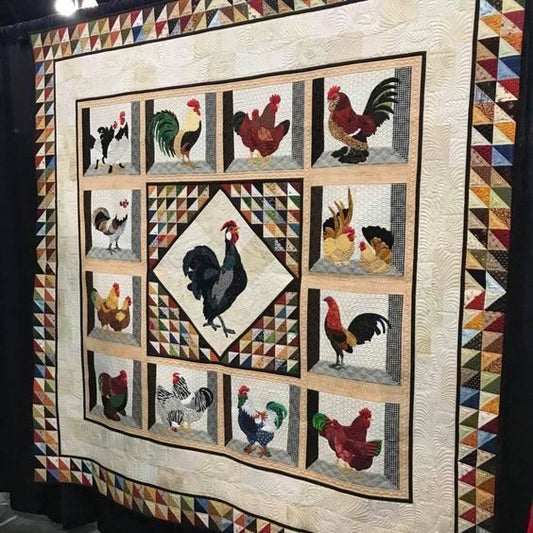 Chicken CLA271223204 Quilt Blanket