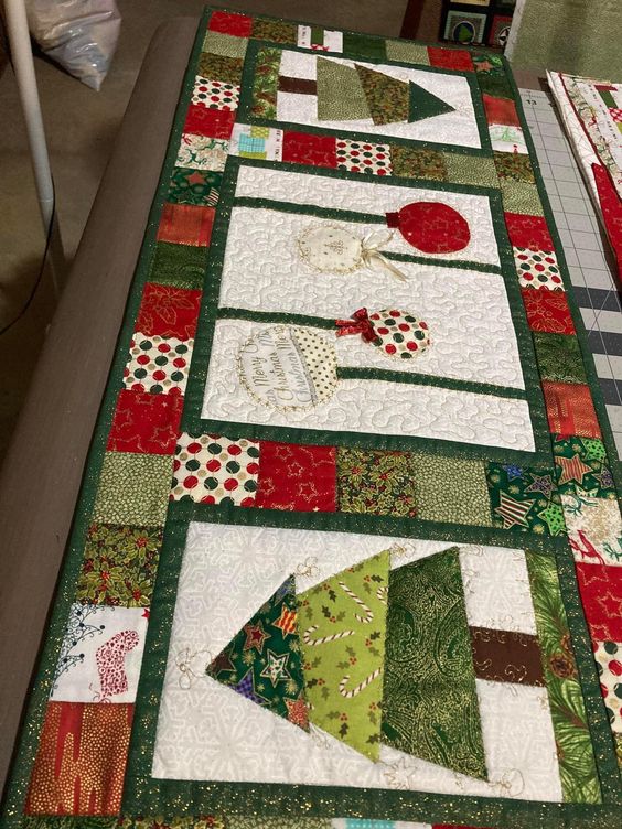 Christmas Tree CLDY180624036 Quilted Table Runner