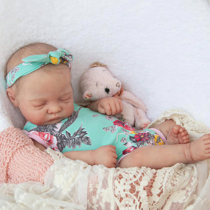 12"&16" Soft Touch Flexible Waterproof Silicone Real Baby Feeling Reborn Baby Doll Girl Maely By Dollreborns