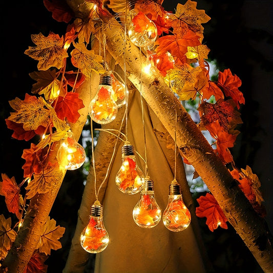 Christmas Maple Leaf Light String