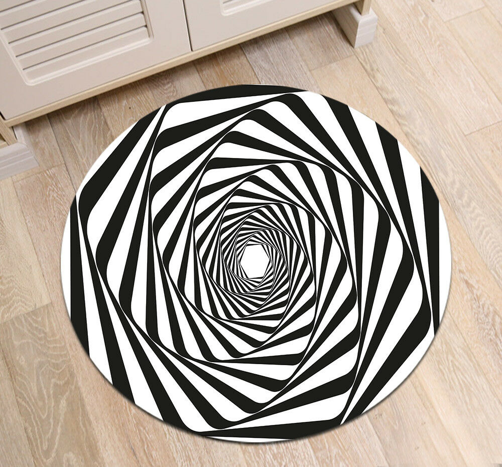 3d Hole CLP0710001M Round Area Rug