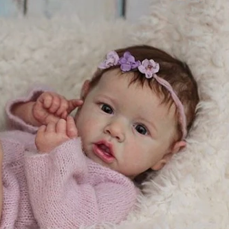 12" &16" Full Body Silicone Flexible Reborn Doll Toddler Baby Doll Girl Charles with Chubby Limbs & Lovely Cheek