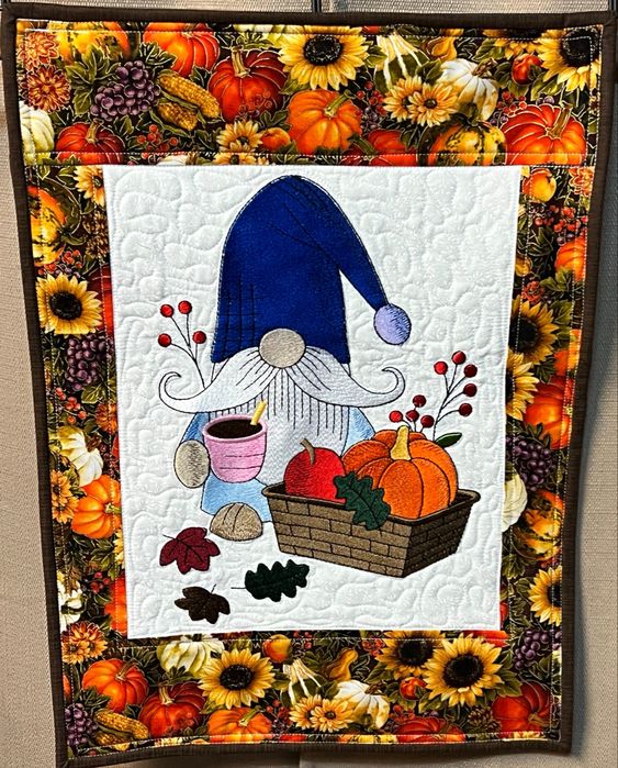 Autumn Gnome CLA120324184 Quilted Placemats