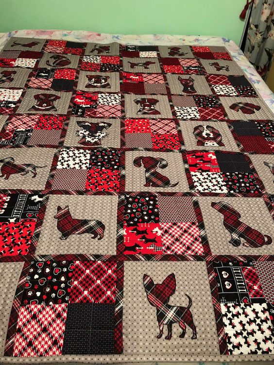 Dogs CLA15112328 Quilt Blanket